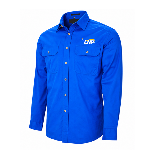 PRE-ORDER: LNP Men's Full Button Work Shirt